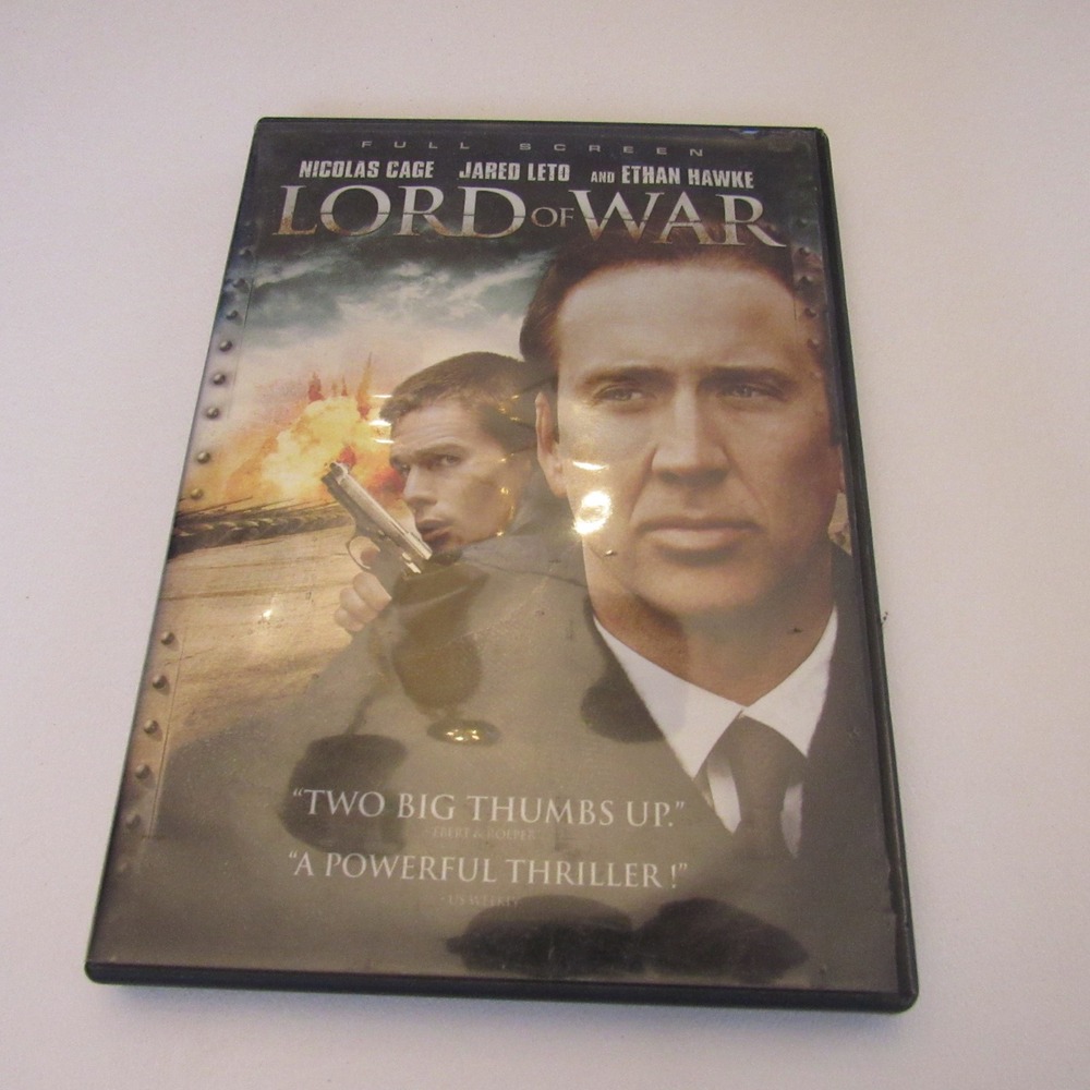 Lord of War DVD Nicolas Cage Jared Leto Ethan Hawke 2005 Full Screen Crime Movie